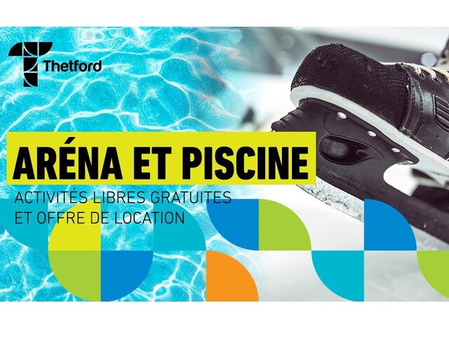 Aréna et piscine: Activités libres gratuites et possibilité de réserver des plages horaires