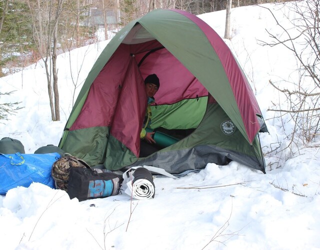 Un premier camping hivernal pour la concentration plein-air de la polyvalente de Disraeli