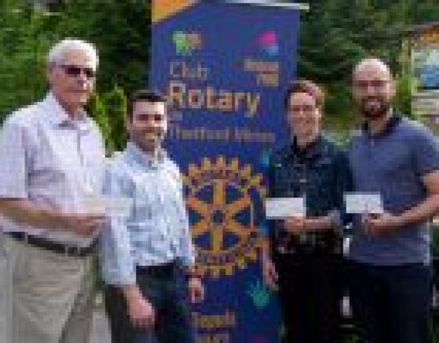 Le club Rotary rend trois organismes heureux